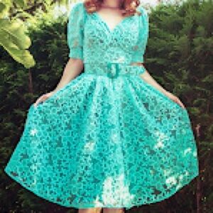 Miss Candyfloss Turquoise dress
